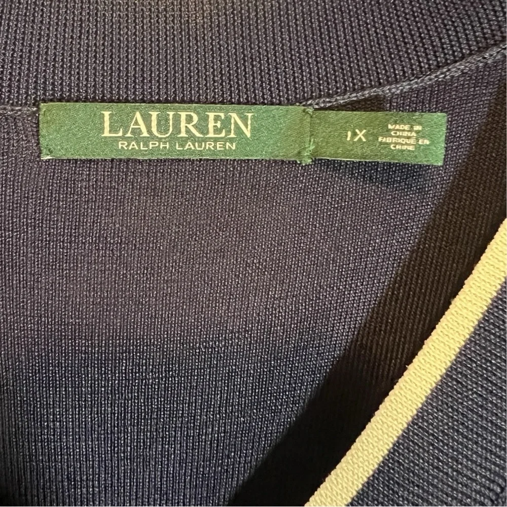 Lauren Ralph Lauren Women’s Navy Tank Top Maxi Dress Size 1X - Picture 3 of 6